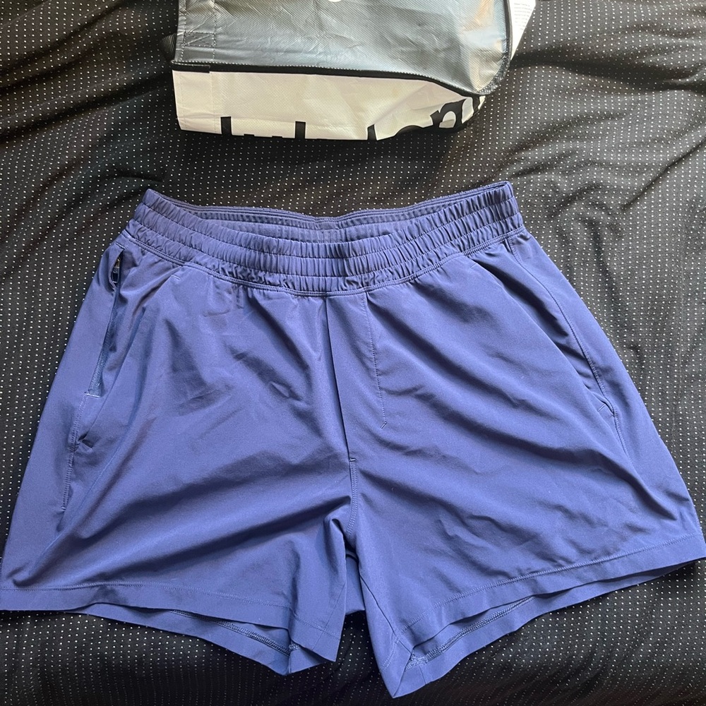 Lululemon Athletica Blue Athletic Shorts Lightweight Comfort